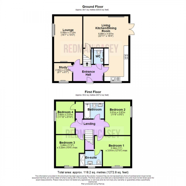 Floor Plan Image for 4 Bedroom Detached House to Rent in Lancashire Way, Horwich, Bolton