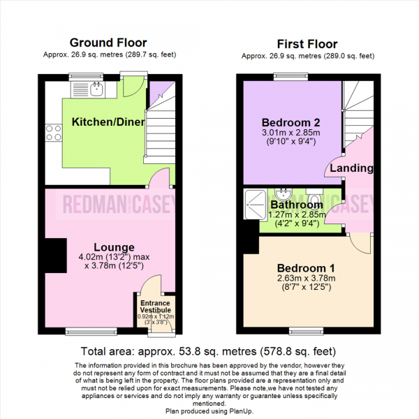 Floor Plan Image for 2 Bedroom Terraced House for Sale in Dale Street West, Horwich, Bolton