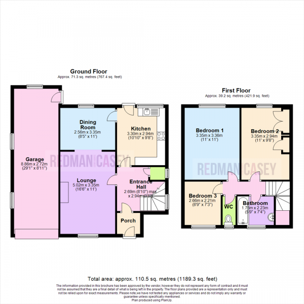 Floor Plan Image for 3 Bedroom Detached House for Sale in Medway Drive, Horwich, Bolton