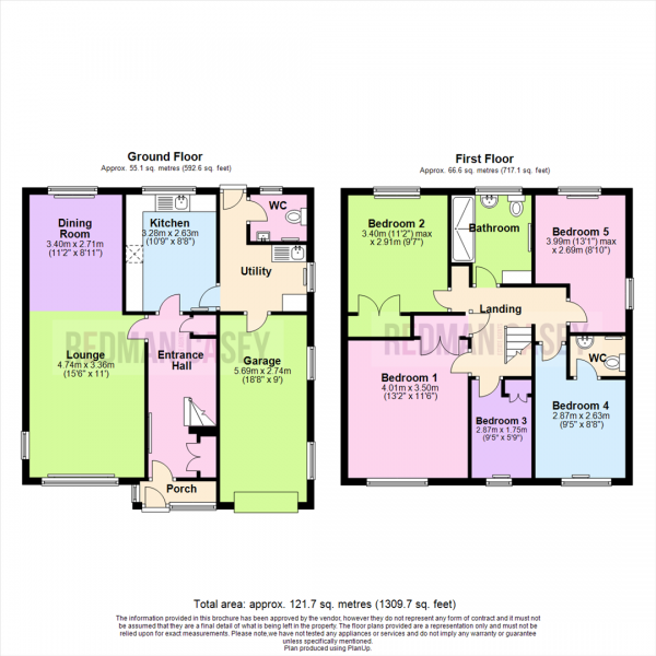 Floor Plan Image for 5 Bedroom Detached House for Sale in Purbeck Drive, Lostock, Bolton