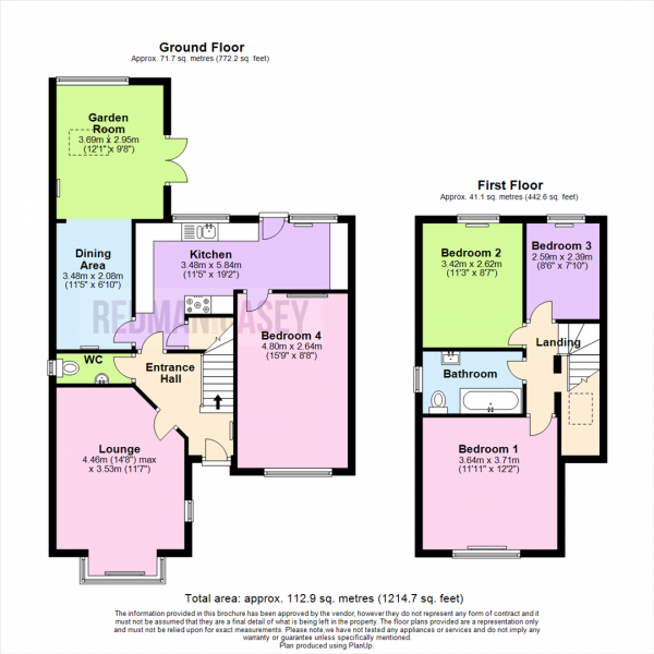 Floor Plan Image for 4 Bedroom Detached House for Sale in Avonhead Close, Horwich, Bolton