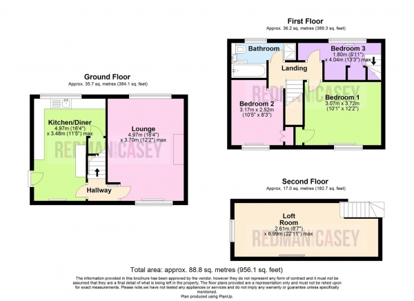 Floor Plan Image for 3 Bedroom Semi-Detached House for Sale in Poplar Avenue, Horwich, Bolton