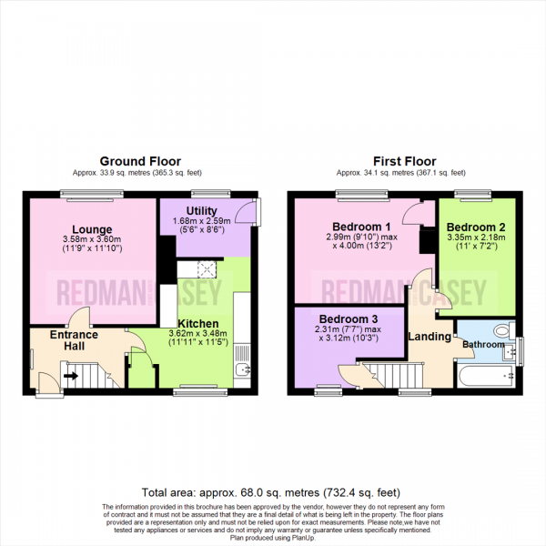 Floor Plan Image for 3 Bedroom Semi-Detached House for Sale in Makinson Avenue, Horwich, Bolton