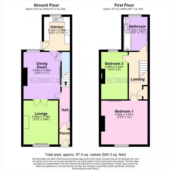 Floor Plan Image for 2 Bedroom Terraced House for Sale in Brownlow Road, Horwich, Bolton