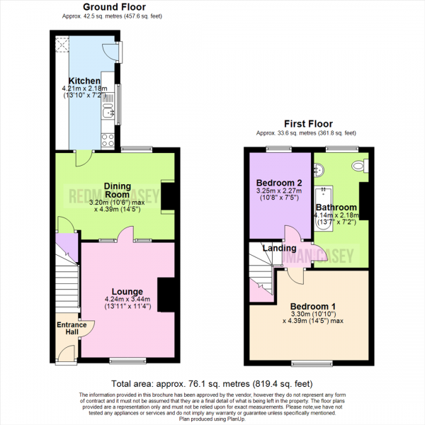 Floor Plan Image for 2 Bedroom Terraced House for Sale in Siemens Street, Horwich, Bolton