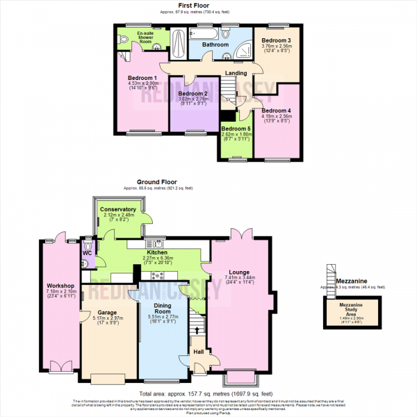 Floor Plan Image for 5 Bedroom Detached House for Sale in Mallard Drive, Horwich, Bolton