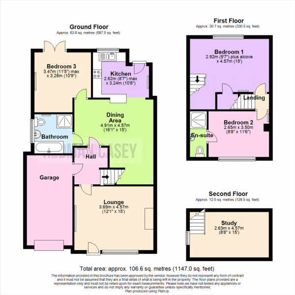 Floor Plan Image for 3 Bedroom Semi-Detached House for Sale in Scot Lane, Blackrod, Bolton