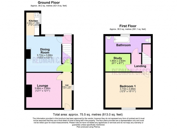 Floor Plan Image for 1 Bedroom Cottage for Sale in Chapel Street, Blackrod, Bolton