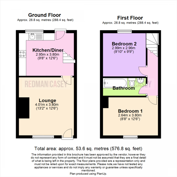 Floor Plan Image for 2 Bedroom Terraced House for Sale in Dale Street West, Horwich, Bolton