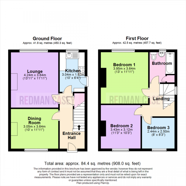 Floor Plan Image for 3 Bedroom Semi-Detached House for Sale in Station Road, Blackrod