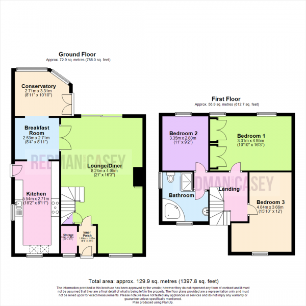 Floor Plan Image for 3 Bedroom Semi-Detached House for Sale in Nightingale Road, Blackrod, Bolton