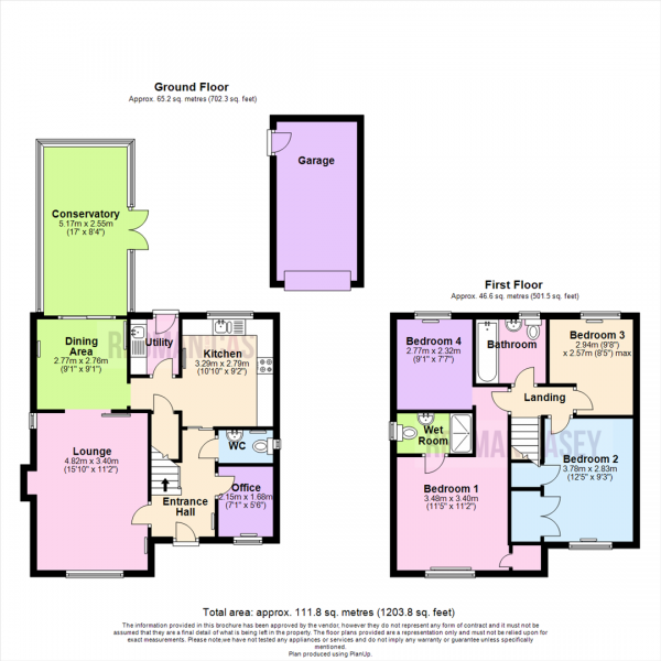 Floor Plan Image for 4 Bedroom Detached House for Sale in Waterford Close, Heath Charnock, Chorley