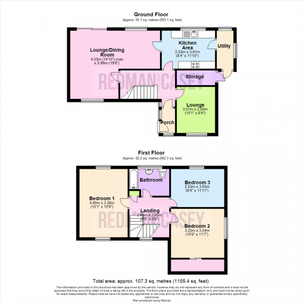 Floor Plan Image for 3 Bedroom Semi-Detached House for Sale in Coniston Road, Blackrod, Bolton