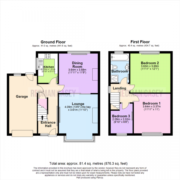 Floor Plan Image for 3 Bedroom Semi-Detached House for Sale in Pengarth Road, Horwich, Bolton