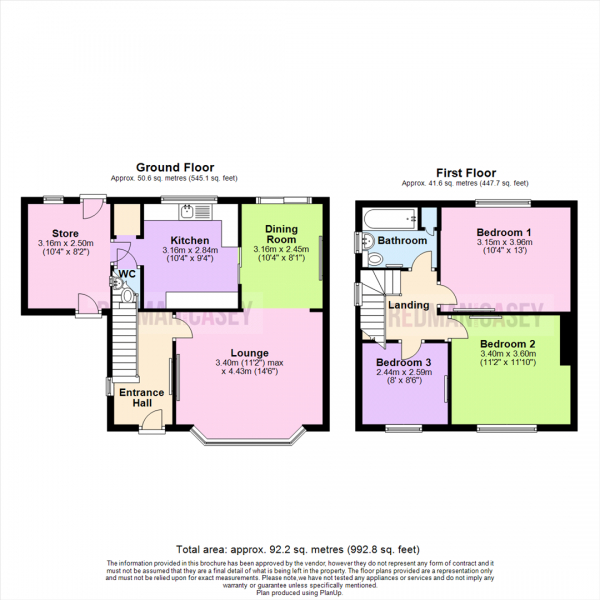 Floor Plan Image for 3 Bedroom Semi-Detached House for Sale in Ridgway, Blackrod, Bolton