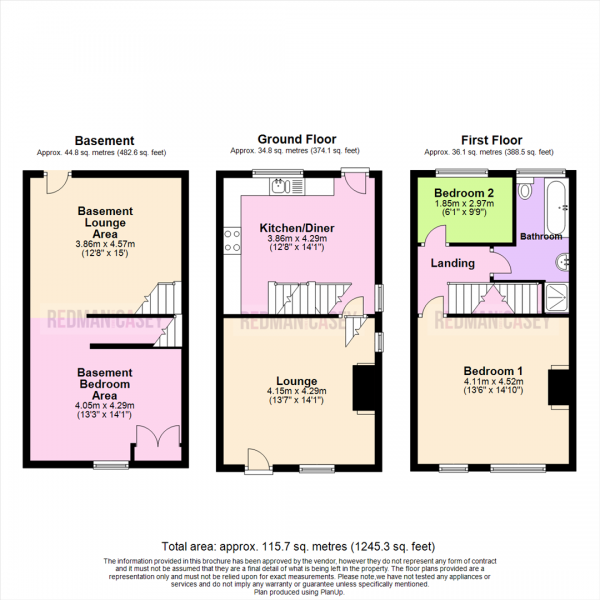 Floor Plan Image for 3 Bedroom Cottage for Sale in Nelson Street, Horwich, Bolton