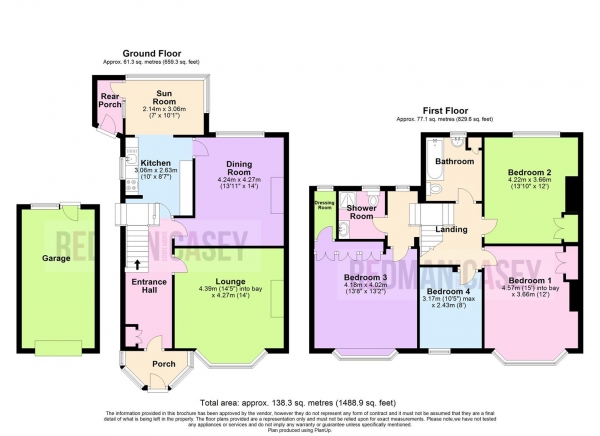 Floor Plan Image for 4 Bedroom Semi-Detached House for Sale in Church Road, Smithills