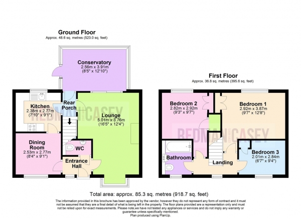 Floor Plan Image for 3 Bedroom Detached House for Sale in Kensington Drive, Horwich, Bolton