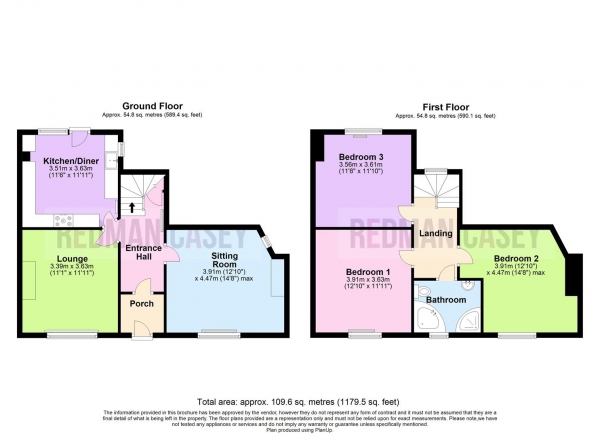 Floor Plan Image for 3 Bedroom End of Terrace House for Sale in St Annes Road, Horwich, Bolton