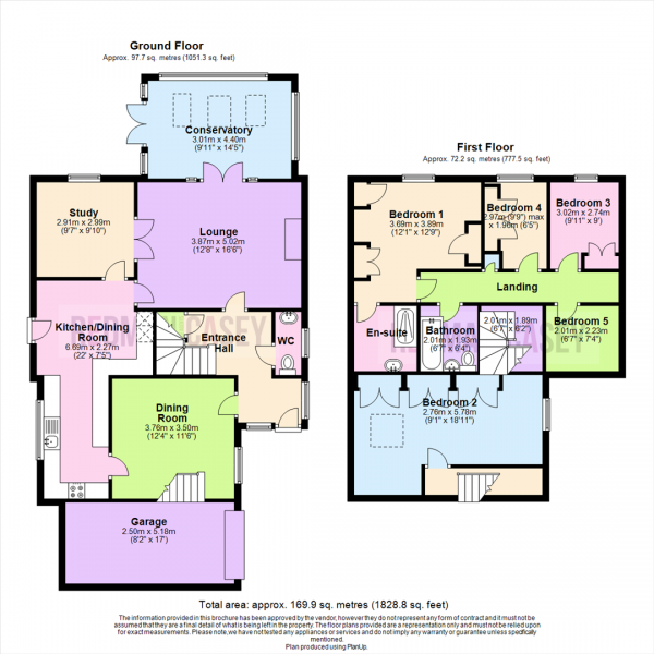 Floor Plan Image for 5 Bedroom Detached House for Sale in Marston Close, Lostock, Bolton