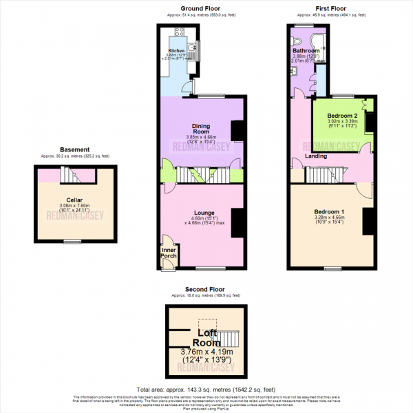 Floor Plan Image for 2 Bedroom Terraced House for Sale in Church Street, Horwich, Bolton