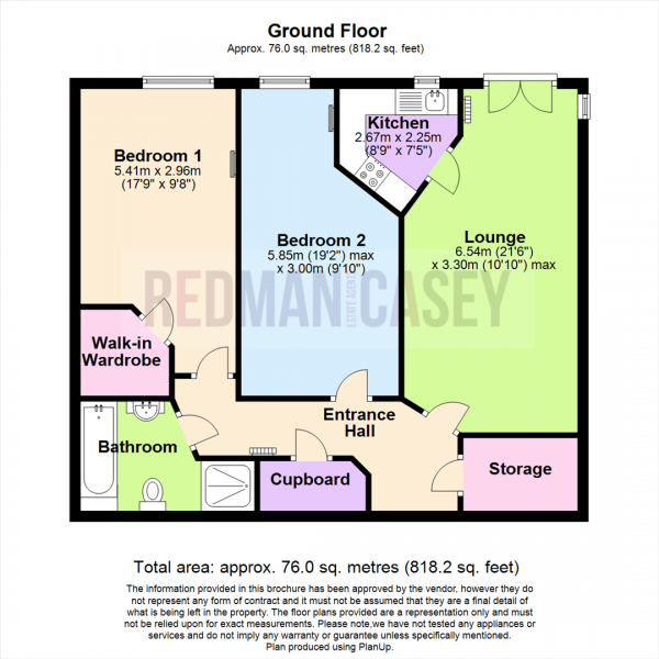 Floor Plan Image for 2 Bedroom Apartment for Sale in Chorley New Road, Horwich, Bolton