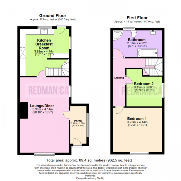 Floor Plan Image for 2 Bedroom Cottage for Sale in Church Street, Horwich, Bolton