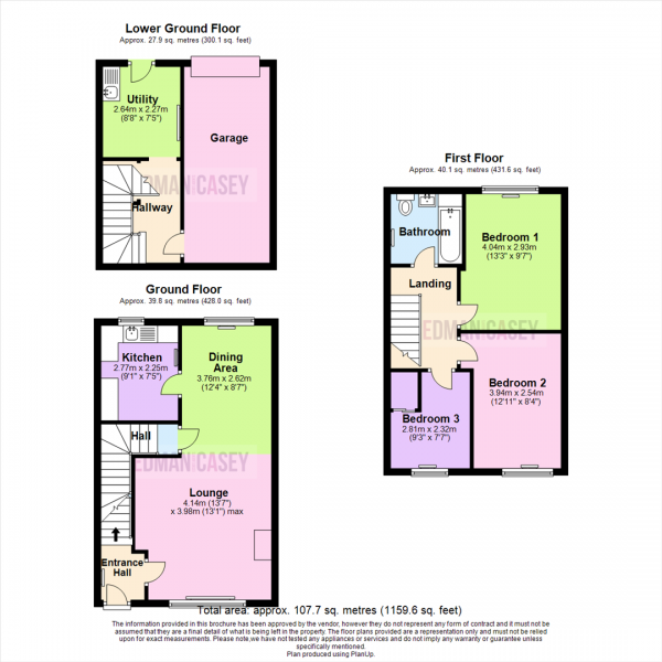 Floor Plan Image for 3 Bedroom Town House for Sale in Chorley New Road, Horwich, Bolton