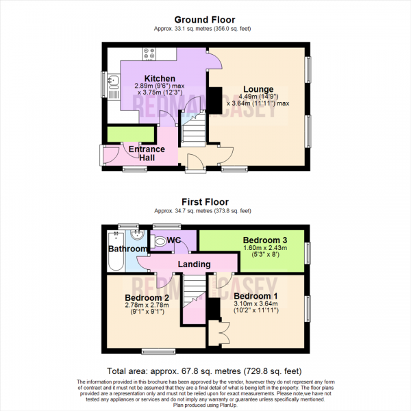 Floor Plan Image for 3 Bedroom Town House for Sale in Ormston Avenue, Horwich, Bolton