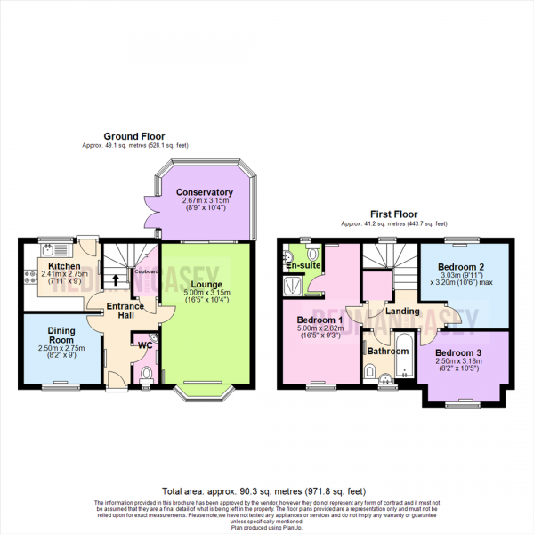 Floor Plan Image for 3 Bedroom Detached House for Sale in Greenwood Avenue, Horwich, Bolton