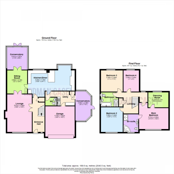 Floor Plan Image for 4 Bedroom Detached House for Sale in Barncroft Drive, Horwich, Bolton