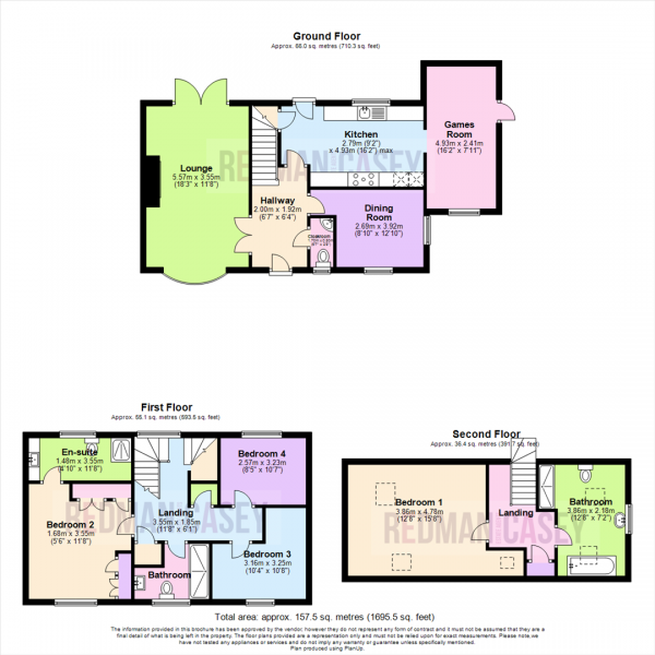 Floor Plan Image for 4 Bedroom Detached House for Sale in Lower Makinson Fold, Horwich, Bolton