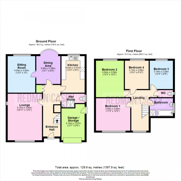 Floor Plan for 4 Bedroom Detached House for Sale in Stoneycroft Avenue, Horwich, Bolton, BL6, 6AN - OIRO &pound400,000