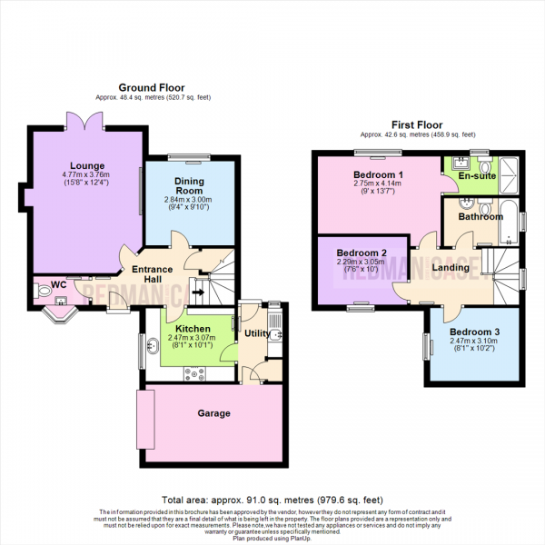 Floor Plan Image for 3 Bedroom Detached House for Sale in Avonhead Close, Horwich, Bolton