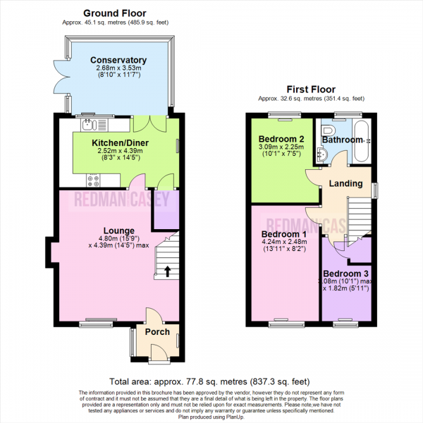 Floor Plan Image for 3 Bedroom Detached House for Sale in Middlebrook Drive, Lostock, Bolton