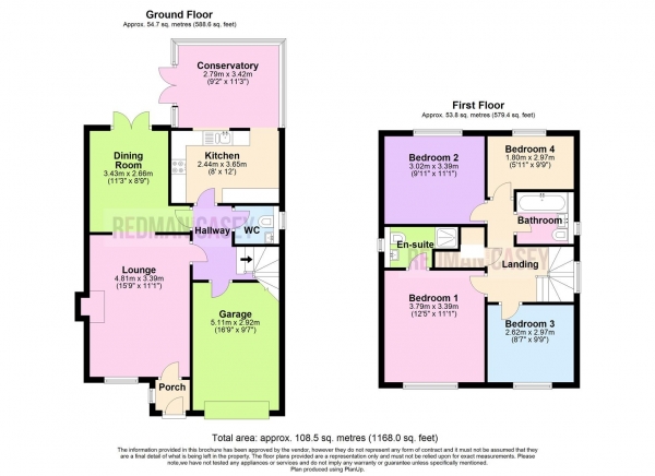 Floor Plan Image for 4 Bedroom Detached House for Sale in Brooklands, Horwich, Bolton