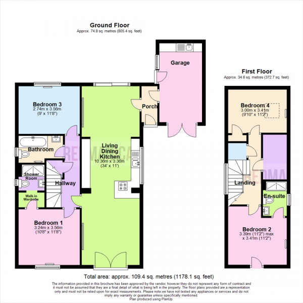 Floor Plan Image for 4 Bedroom Detached Bungalow for Sale in Higher Barn, Horwich, Bolton