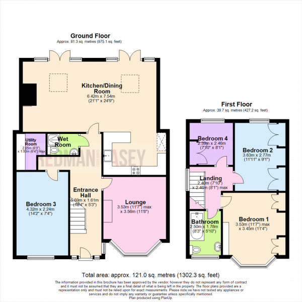 Floor Plan Image for 4 Bedroom Semi-Detached House for Sale in Redcar Road, Smithills, Bolton