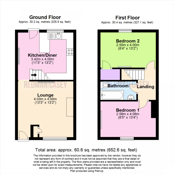 Floor Plan Image for 2 Bedroom Terraced House for Sale in Armstrong Street, Horwich