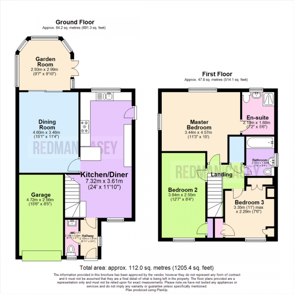 Floor Plan Image for 3 Bedroom Detached House for Sale in Rotherhead Close, Horwich, Bolton