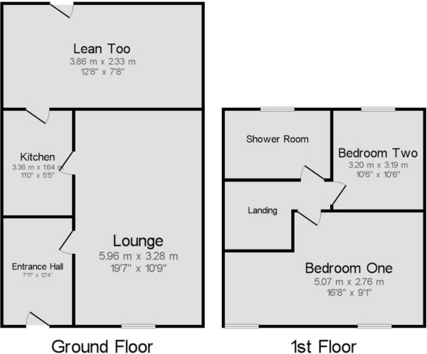 Floor Plan Image for 2 Bedroom End of Terrace House for Sale in Middlemarch Road, Radford