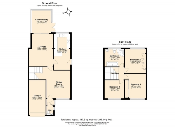 Floor Plan Image for 3 Bedroom Semi-Detached House for Sale in Eastern Green Road, Eastern Green