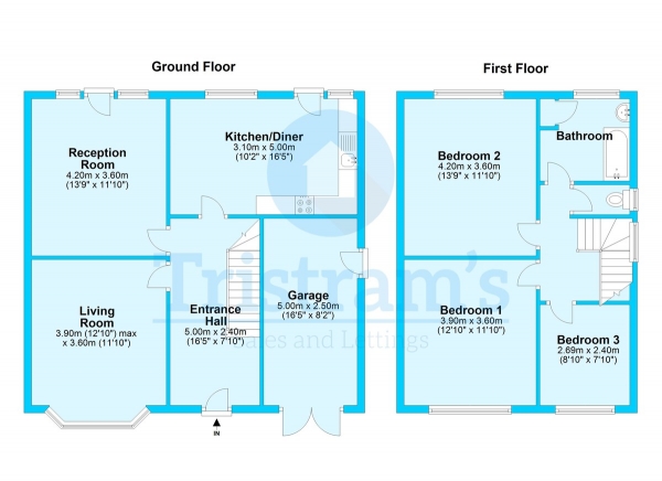 Floor Plan Image for 4 Bedroom Detached House to Rent in Leslie Road, Forest Fields