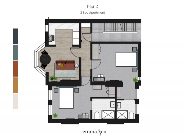 Floor Plan Image for 2 Bedroom Flat to Rent in Derby Road, Lenton