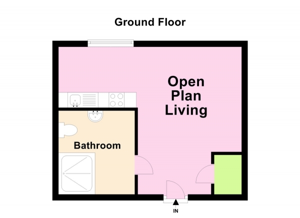 Floor Plan Image for 1 Bedroom Apartment for Sale in Maid Marian House, Hounds Gate