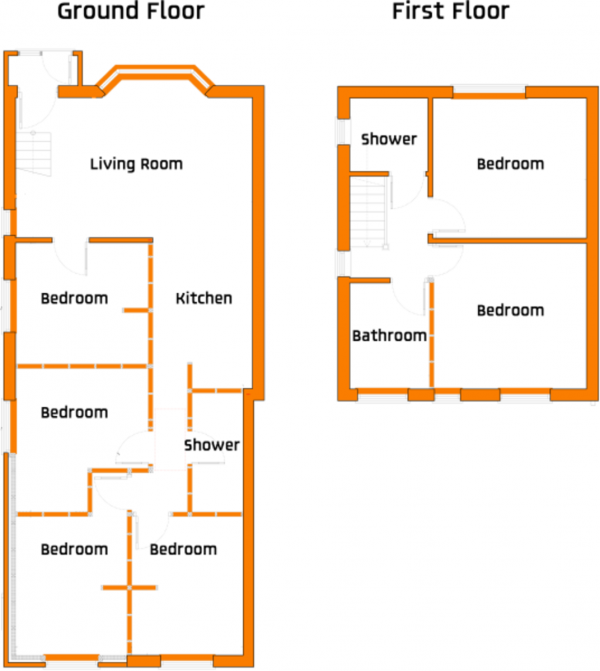 Floor Plan Image for 6 Bedroom Semi-Detached House to Rent in Beeston Road, Dunkirk