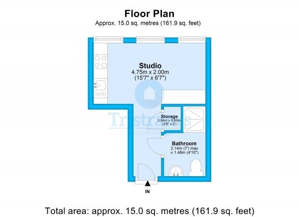 Floor Plan Image for Apartment to Rent in Maid Marian House, City Centre