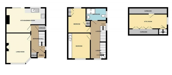 Floor Plan Image for 3 Bedroom Semi-Detached House for Sale in Sefton Avenue, Stapleford