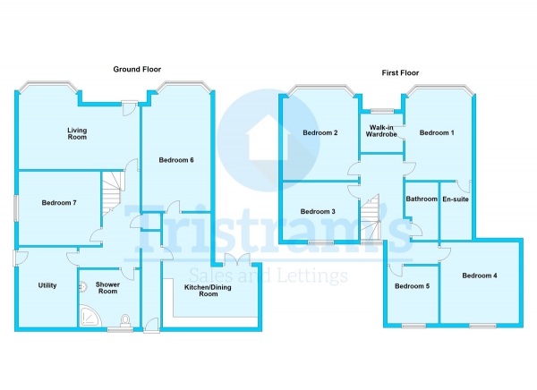 Floor Plan Image for 1 Bedroom House Share to Rent in House Share - Room 4, Second Avenue