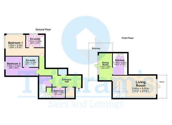 Floor Plan Image for 2 Bedroom Penthouse for Sale in Loxley Court, St. James's Street, Nottingham